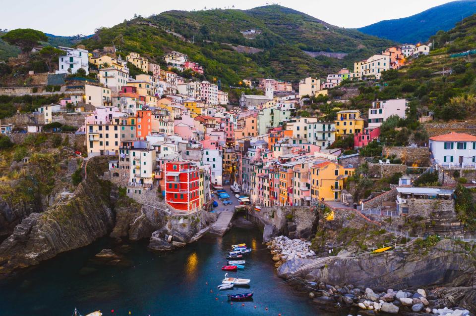  The village of Riomaggiore in Italy, known for its historic character and wine