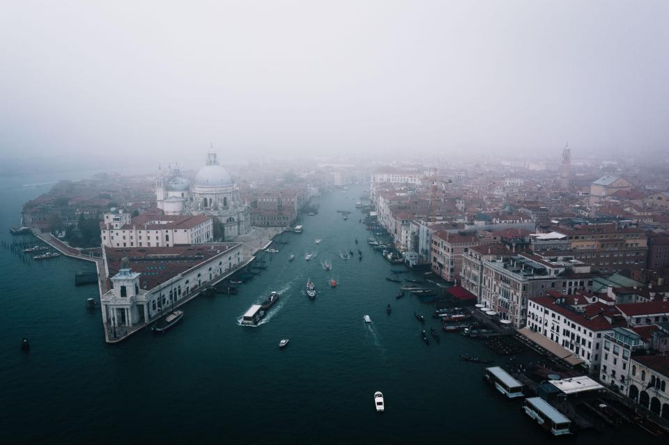  The view of the mouth of the Grand Canal in Venice, Italy
