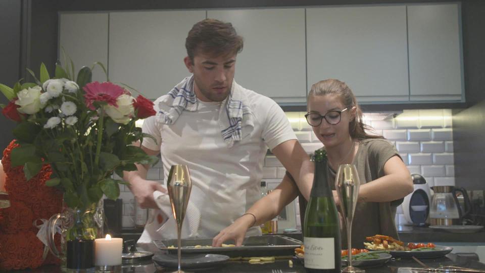 The sweet couple have no qualms with domestic life.