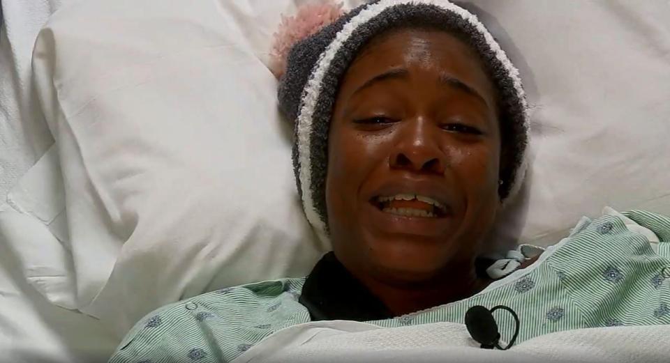  Jazmine's mum LaPorsha Washington, 30, remained in hospital with a gunshot wound to the arm