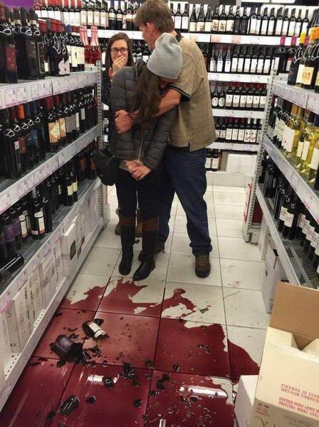  It's hard to imagine how this woman's day could get much worse