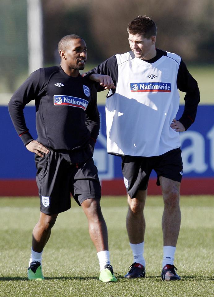  Jermain Defoe and Steven Gerrard played together for England