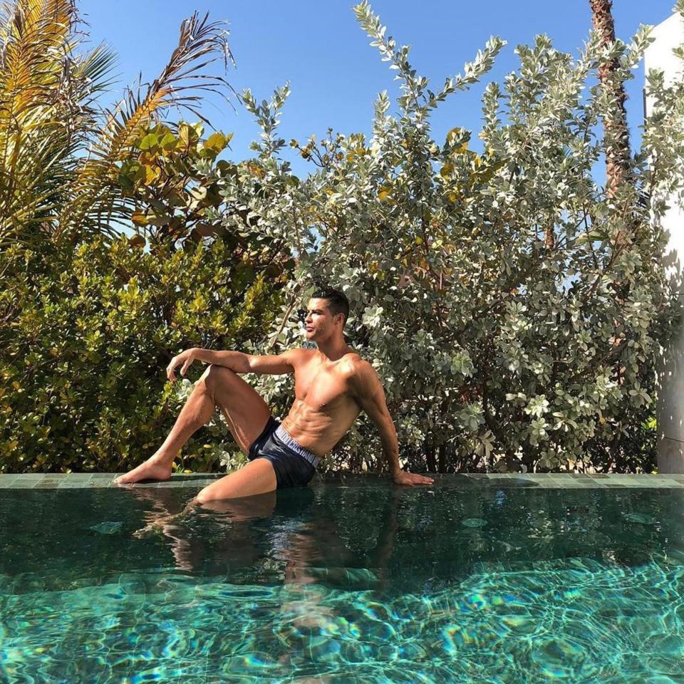  Ronaldo lets his Instagram followers see how he likes to relax when he's not running around the football pitch