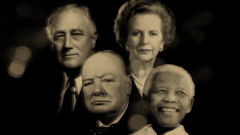  Leaders - Franklin D. Roosevelt, Margaret Thatcher, Nelson Mandela and Winston Churchill