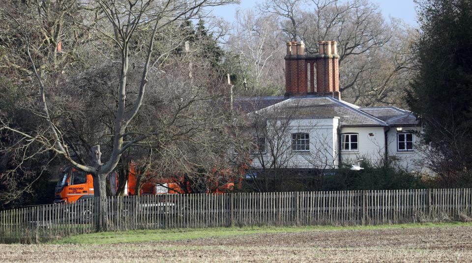 Frogmore cottage on Windsor Castle's grounds already has an army of builders working on the eco-project
