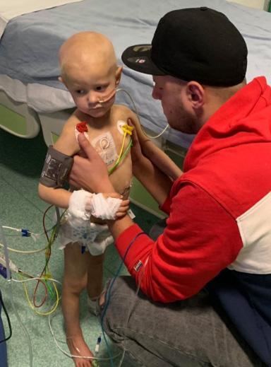 Brave Cayla also underwent surgery to remove the tumour, high-dose BuMel chemo and radiotherapy