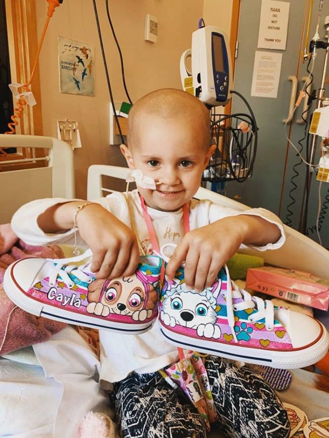 Cayla also needed a stem cell harvest – a procedure to obtain stem cells for use in cancer treatment