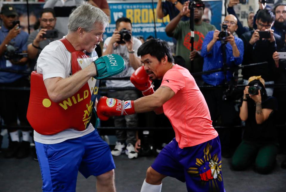  The trainer claims he and Pacquiao have a good relationship once again