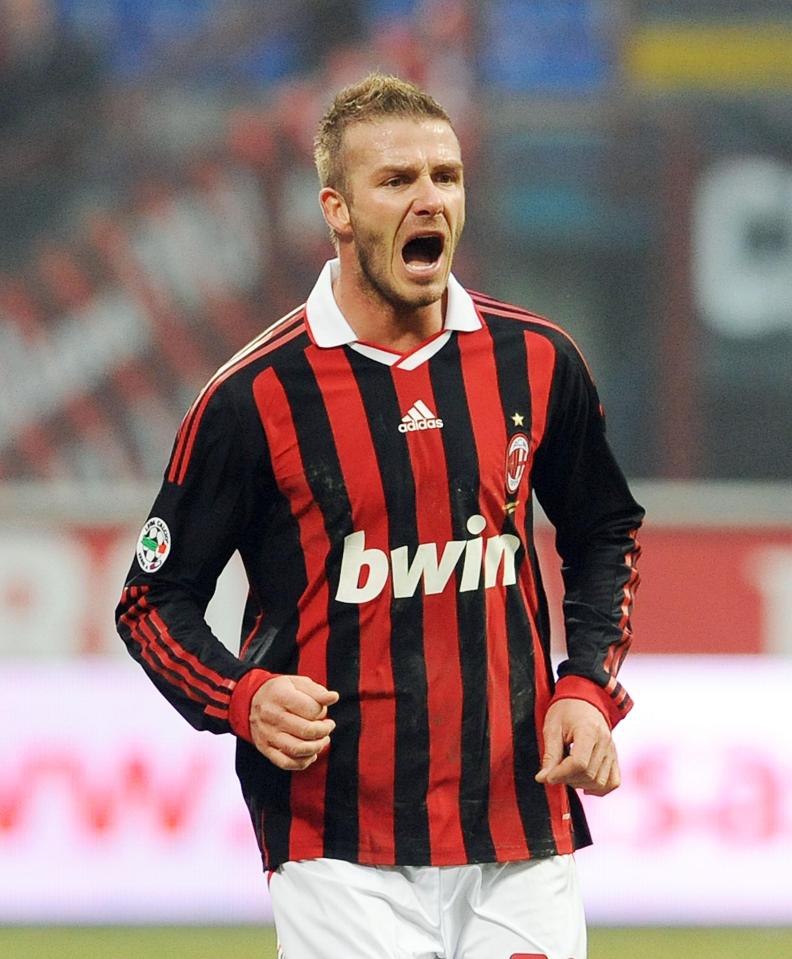  David Beckham was on loan at AC Milan twice