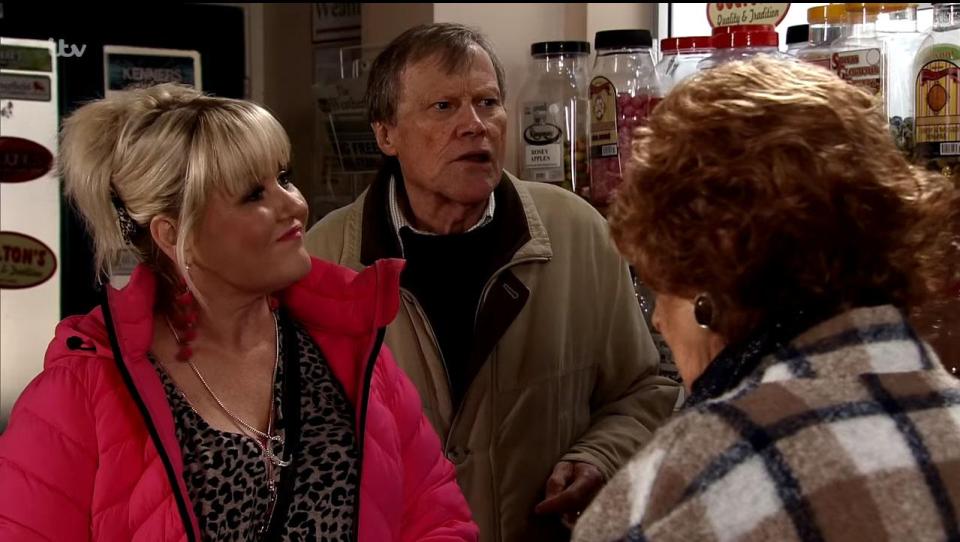  Poor Roy only wanted to get the right magazine instead he's drawn into the row between Beth and Brian