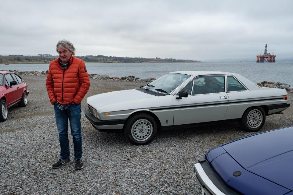 The three embark on one of their legendary journeys - this time around Scotland with James in a Lancia Gamma Coupe