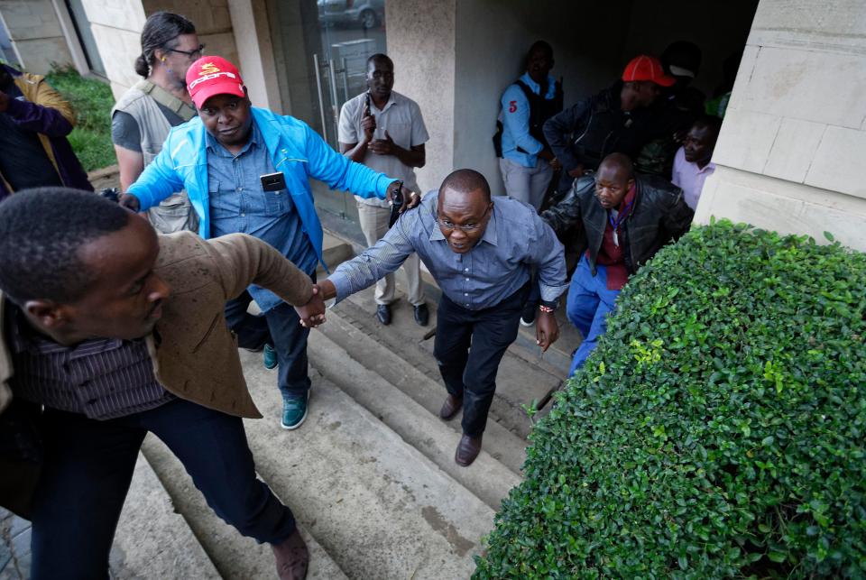 Some 700 people were rescued, while another 14 were killed, officials said