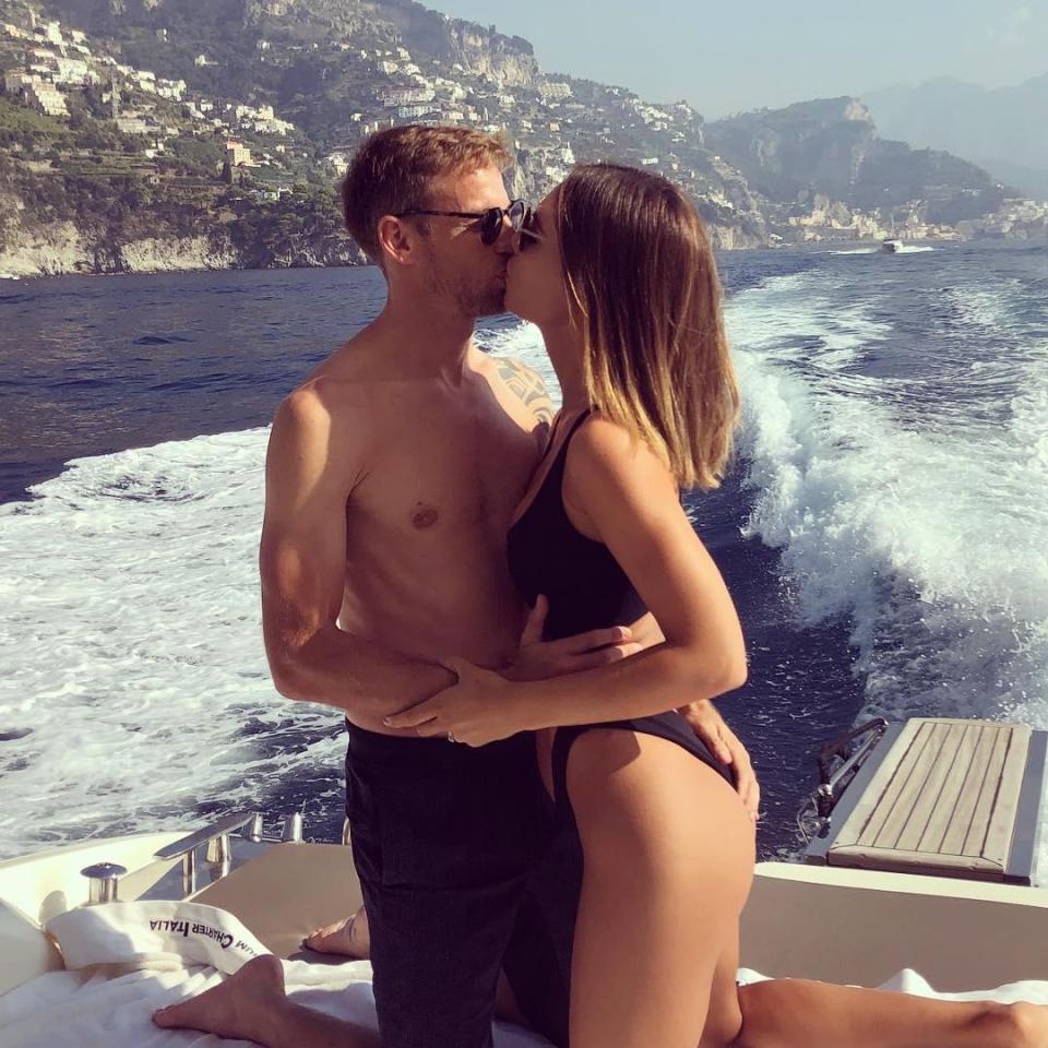 Jenson Button got engaged to his model partner in June 2018 and also used Instagram to share the news