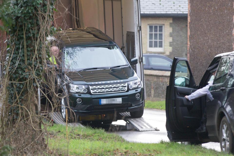 The new car arrived at the estate this afternoon