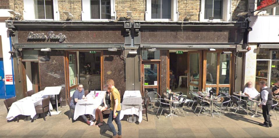 Little Italy in London's Soho was where the Valentines Day GBH incident took place last year