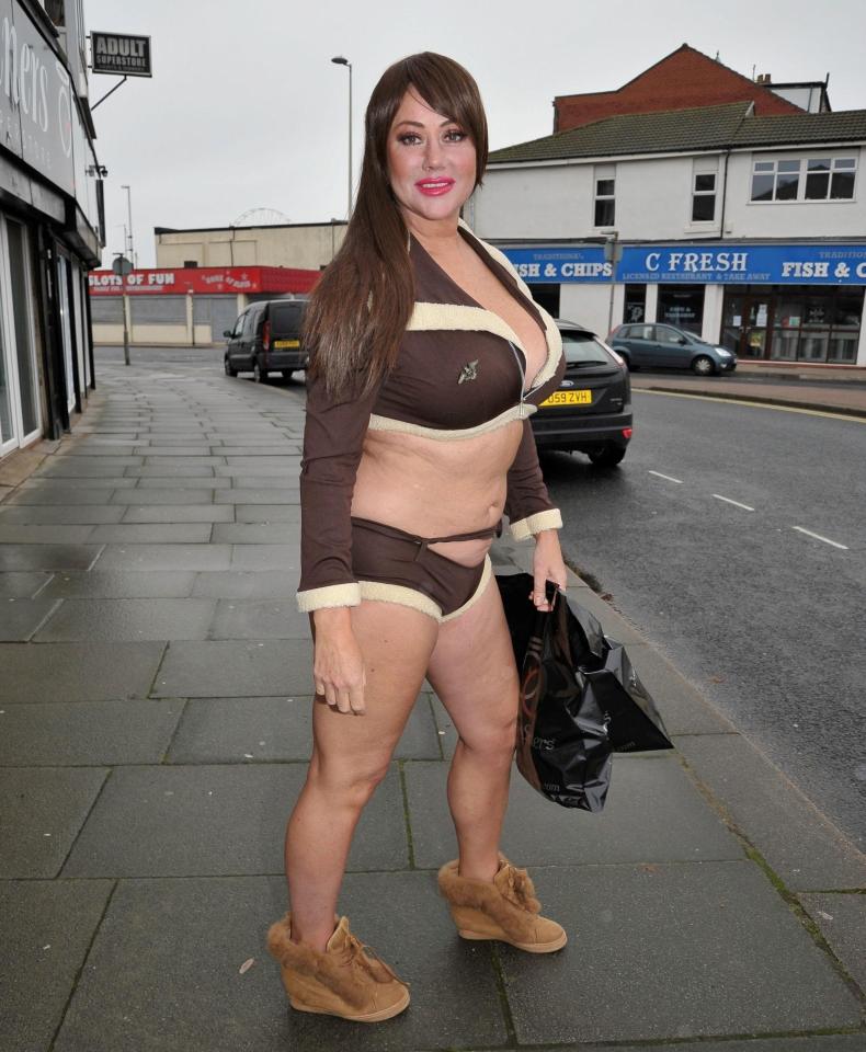  The reality star hit the shops in a crop top and hot pants