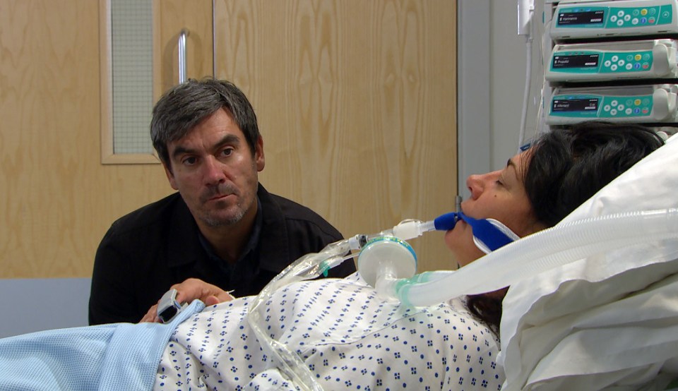  Moira is in a coma after being accidentally run over by Jamie