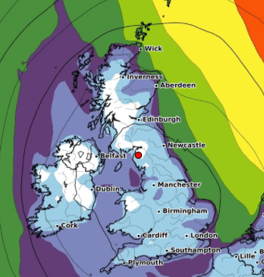  High pressure will see clouds disperse, resulting in freezing temperatures
