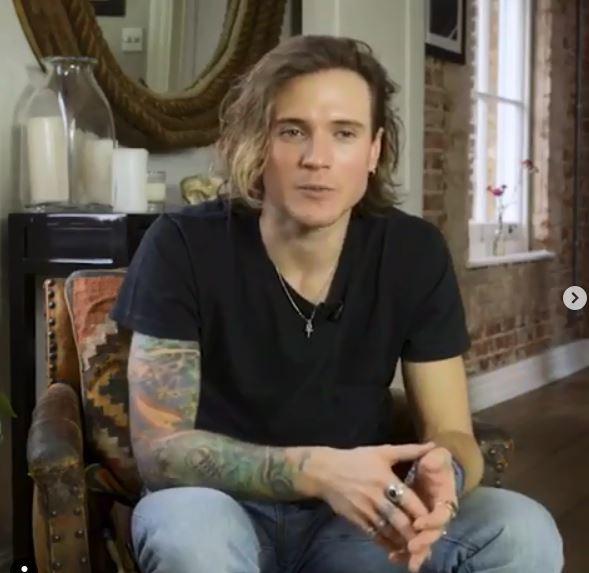  Dougie's living room features a funky leather and studded chair