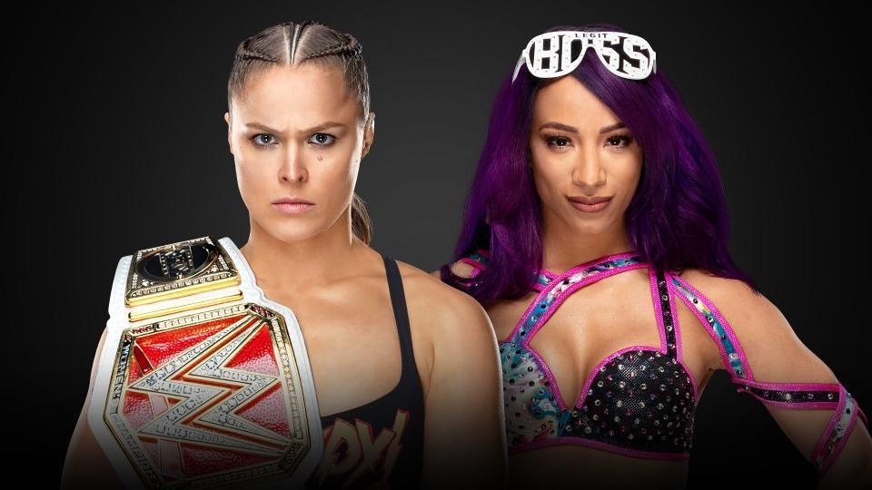 Ronda Rousey defends her Raw Women's Championship against Sasha Banks at the Royal Rumble