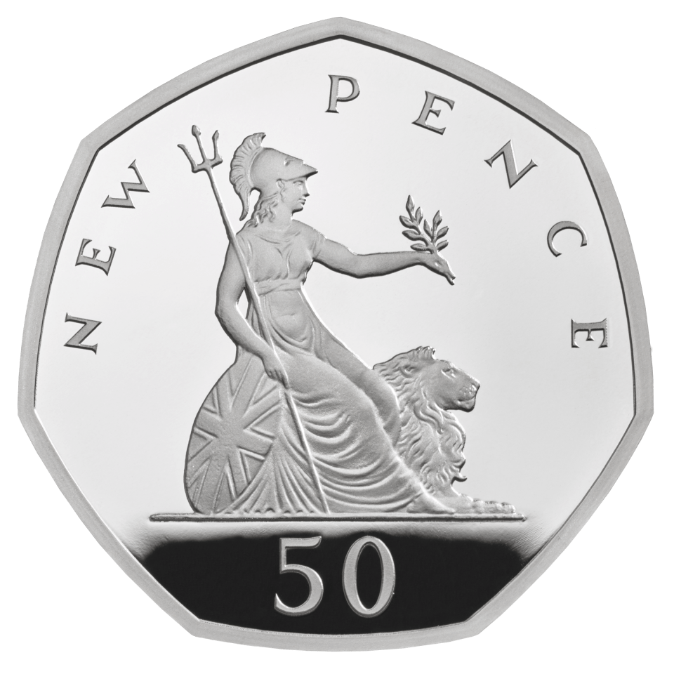 The New 50p piece was first released in 2008, replacing Christopher Ironside's depiction