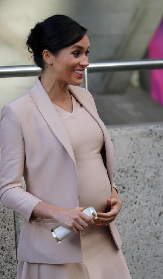  The Duchess of Sussex visits The National Theatre on her debut as its royal patron on January 30, 2019
