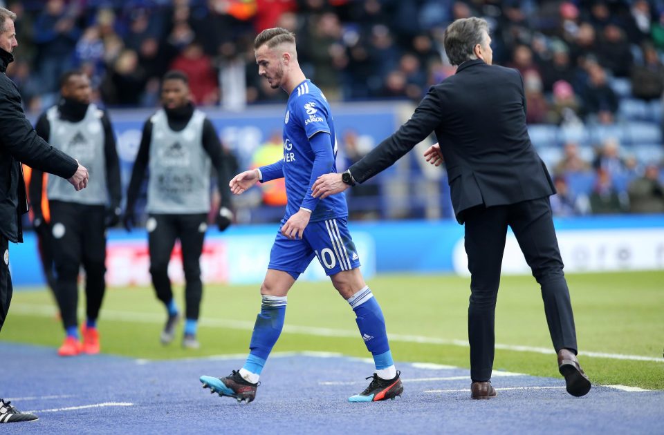  Foxes fans booed as Puel hooked Maddison on the hour-mark