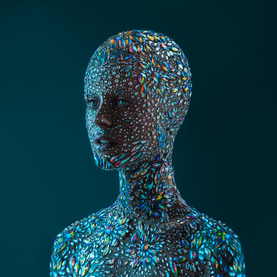 The photograph explores the them of skin, as a reflection of our interior
