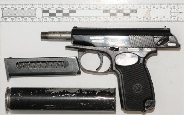 Weapons were also seized from the gang