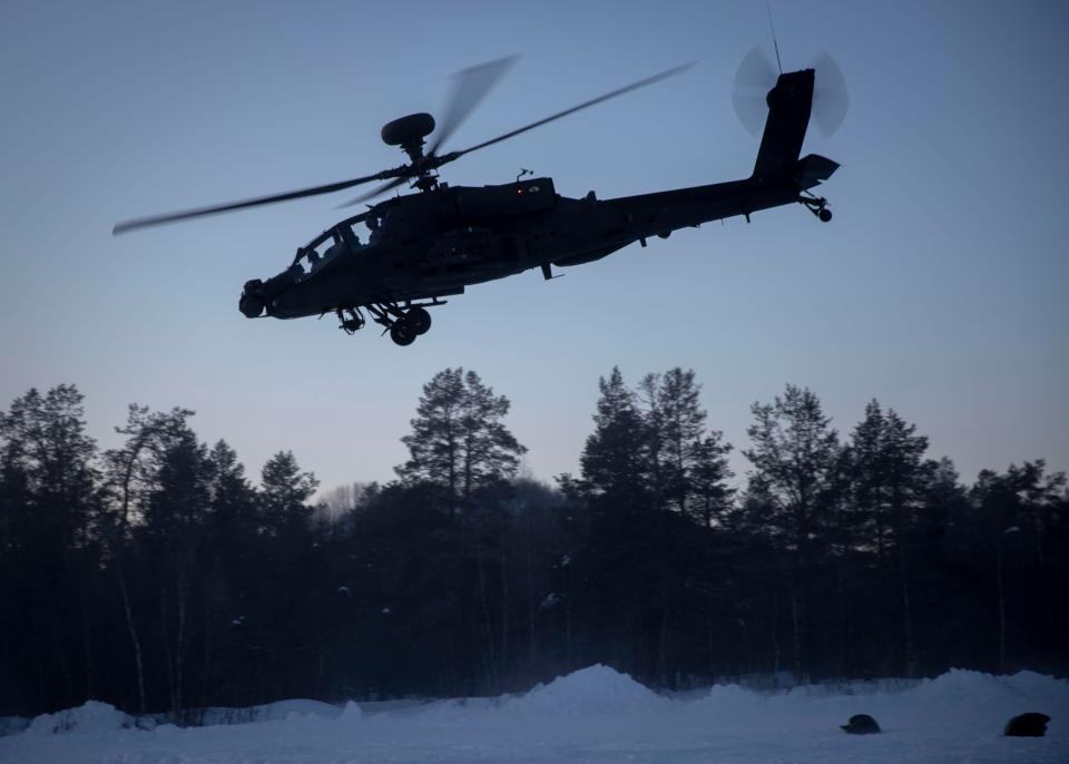  The troops have been working in freak snow storms and temperatures of -29C