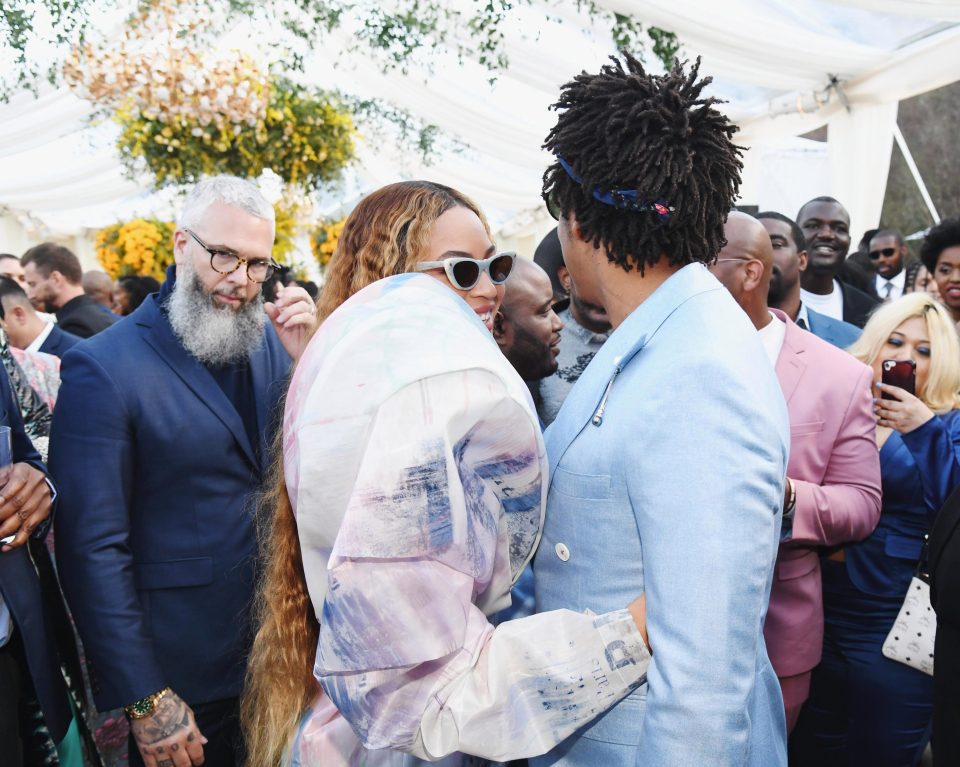 She attended the bash with husband Jay Z
