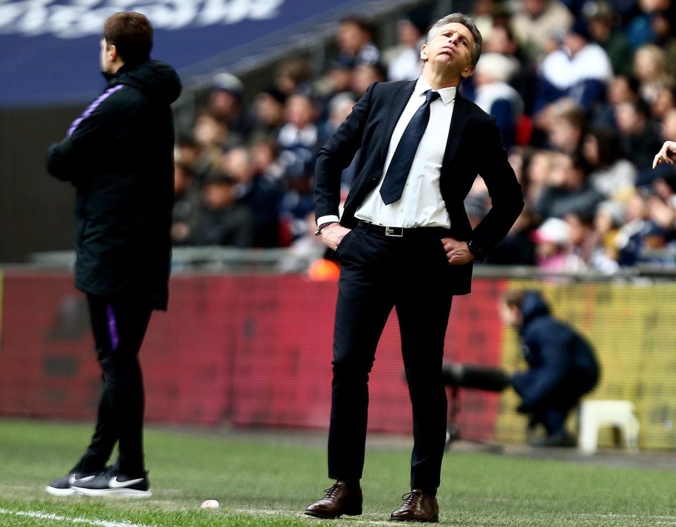 Claude Puel is under pressure as Leicester manager