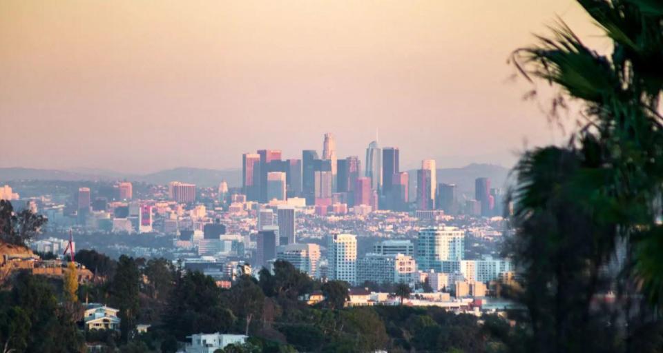The view of the City of Angles is unbeatable 