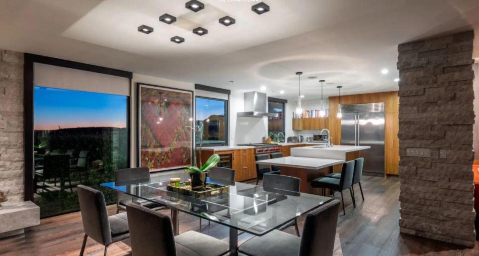 The design is typical mid-20th centuary, with the hillside location affording a commanding view 