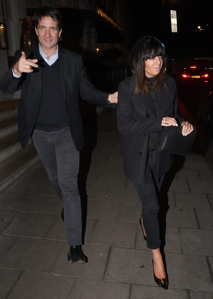  The 47-year-old beamed as she left Mayfair's 34 Restaurant alongside her husband Kris Thykier