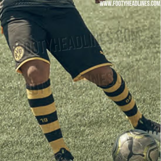  Borussia Dortmund's new shirt has not been leaked but the socks will feature yellow and black hoops