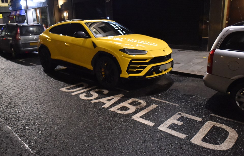  Liverpool star Roberto Firmino left his Lamborghini parked in a disabled bay