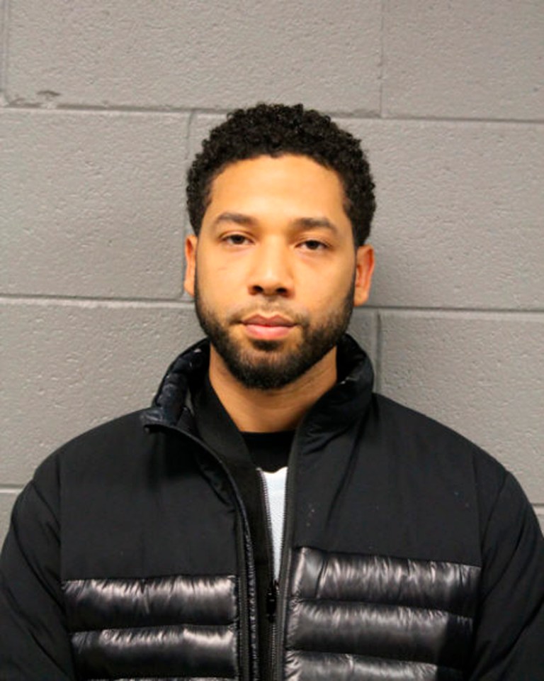  Chicago police earlier released a mug shot of the shamed actor
