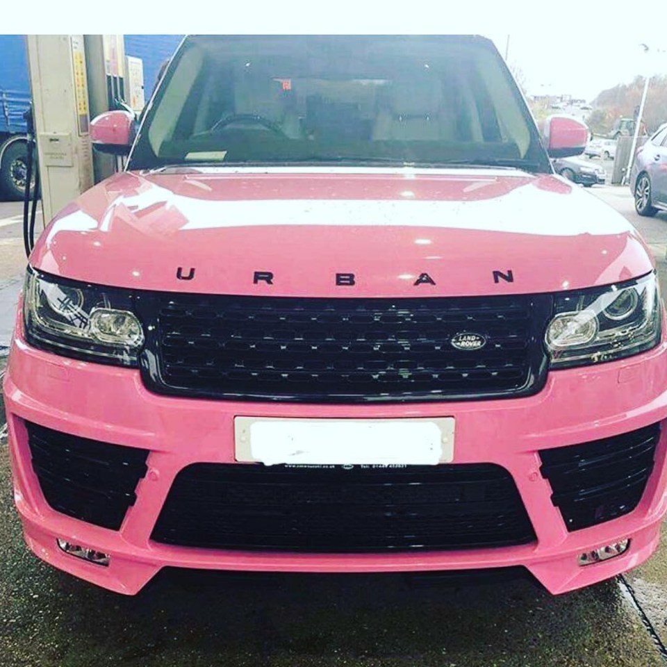  Katie shared a picture of her pink Range Rover on Instagram on Sunday revealing she was trying to stay 'positive' regardless of the outcome in court