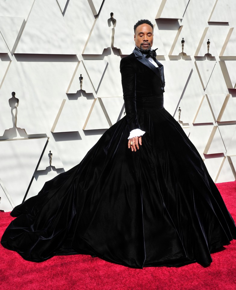  The eye-popping ensemble was designed by Christian Siriano