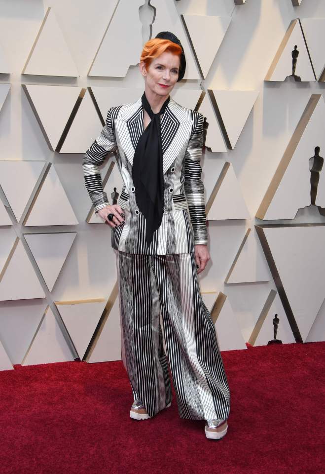  British costume designer Sandy Powell certainly knows how to dress to turn heads