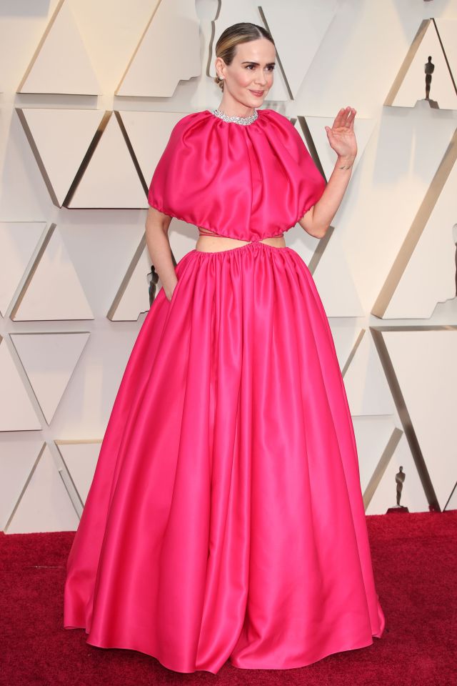  The pink frock certainly drew attention, but we aren't wild about the design