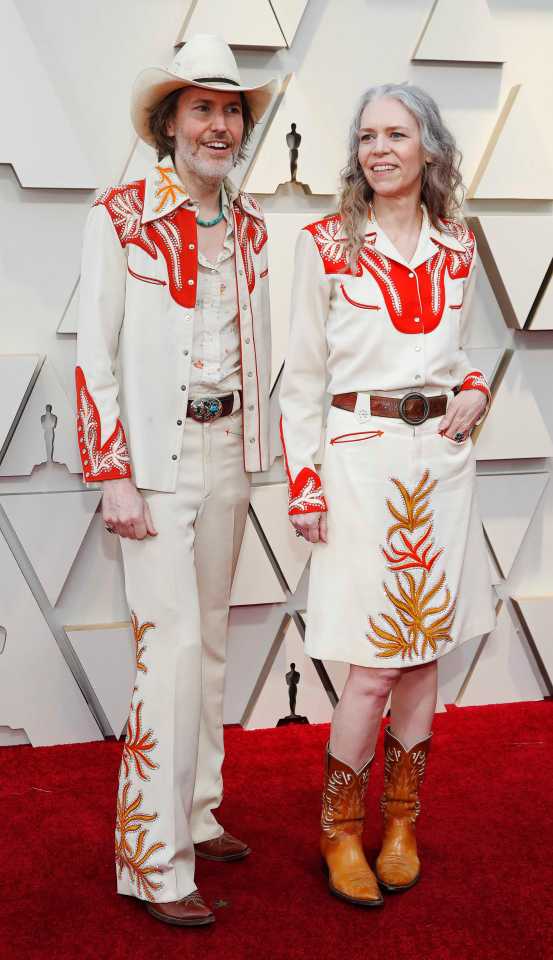  Singer-songwriter Gillian Welch and her musical partner David Rawlings went full western at the elite bash