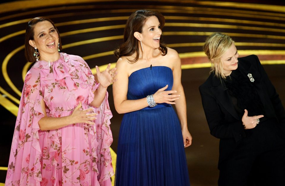 Although the ceremony was host-free this year, presenters Maya Rudolph, Amy Poehler and Tina Fey didn't shy away from divisive topics in the opening segment