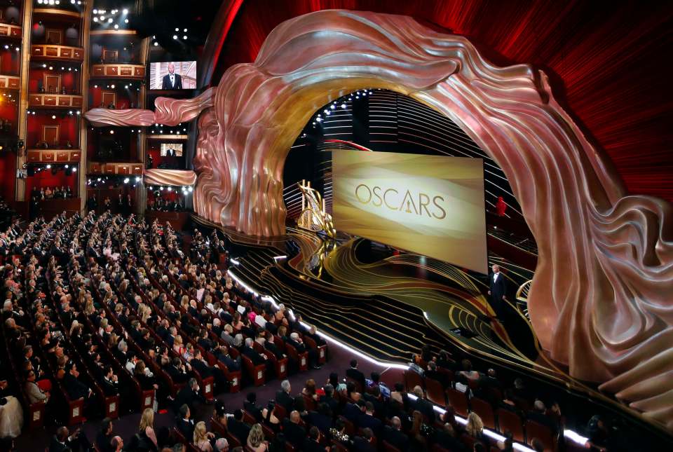  As stars packed into the Dolby Theatre in Hollywood, viewers at home were left baffled by the resemblance between the stage and President Trump's hair
