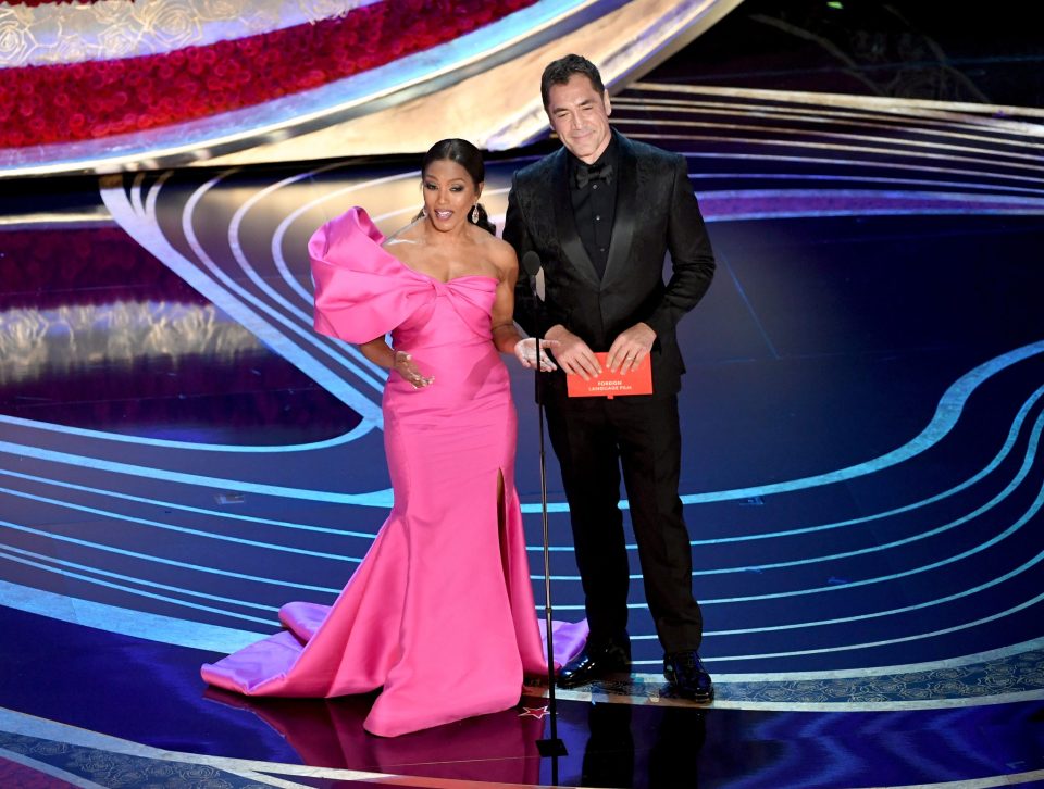 Speaking in Spanish, the actor said: ‘There are no borders or walls that stop ingenuity and talent’