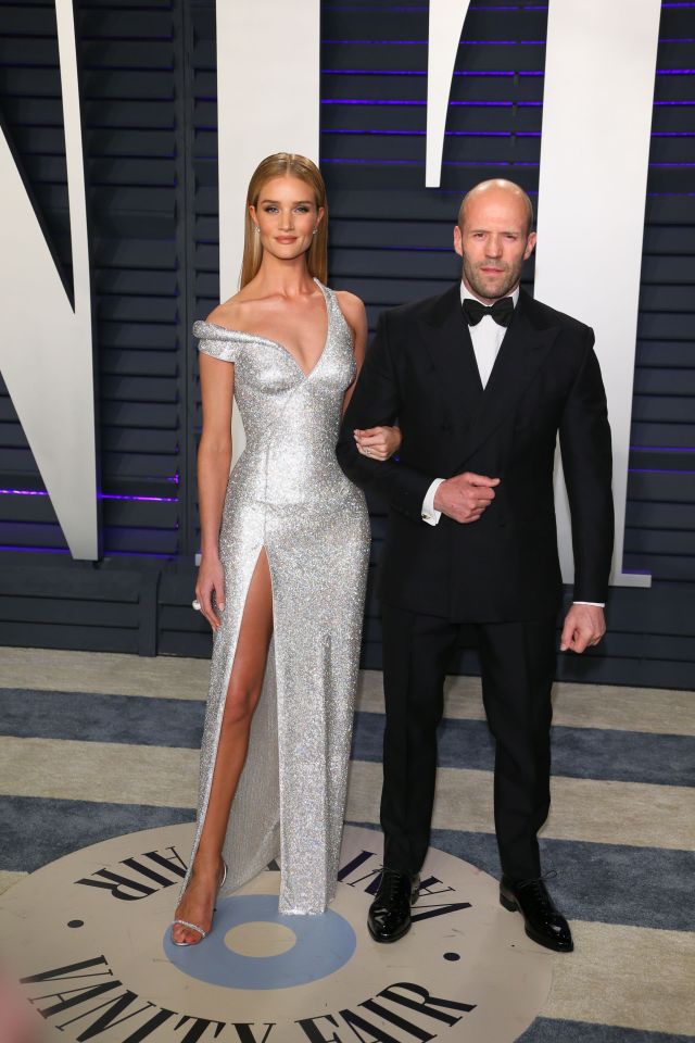  Rosie Huntington-Whiteley with husband Jason Statham