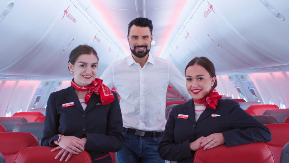 One lucky winner and 99 friends will be able to party with Rylan on the Jet2 plane