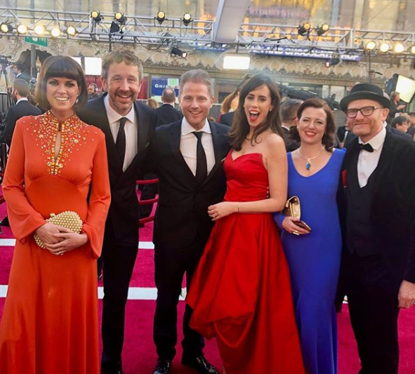  The British and Irish stars are at the Awards as guests of their nominated friends