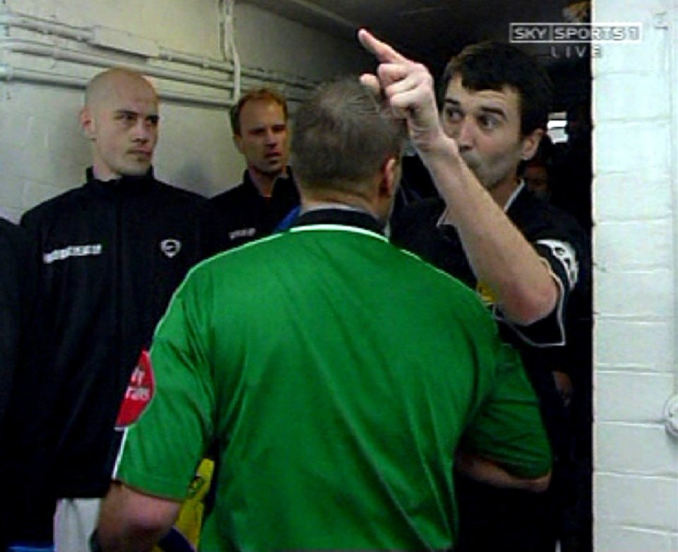 Roy Keane was fuming with Patrick Vieira for picking on poor old Gary Neville